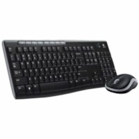 Clavier et souris MK270 - Anglais - 1 Lenovo - USB Sans fil RF 2,40 GHz Clavier - Anglais - Noir - USB Sans fil RF Souris - Optique - 1000 dpi - Noir - Sommeil, Calculatrice, Email, Silencieux, Lecture/Pause, Page d'accueil, Diminution de volume, Augmentation de volume Raccourci-clavier(s) - Sym&eac