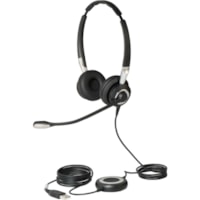 Jabra BIZ 2400 II QD Headset - Stereo - Quick Disconnect - Wired - Over-the-head - Binaural - Supra-aural - Noise Canceling - Black