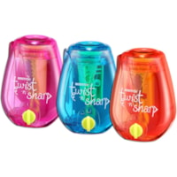 Bostitch Twist-N-Sharp Pencil Sharpener - Handheld - Assorted - 1 Each