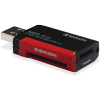 Lecteur de cartes mémoire - USB 3.0 - Externe - 1 emballage Verbatim - SD, microSD, SDXC, miniSD, miniSDHC, microSDHC, microSDXC, SDHC - USB 3.0Externe - 1 emballage