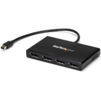 StarTech.com 4-Port Multi Monitor Adapter, Mini DisplayPort 1.2 to DP MST Hub, 4x 1080p, Video Splitter for Extended Desktop Mode, Windows - 4-port Mini DisplayPort to DisplayPort multi-monitor adapter drives 4x 1080p 60Hz DP displays to extend your desktop - DP 1.2/HBR2/MST (multi stream transport)