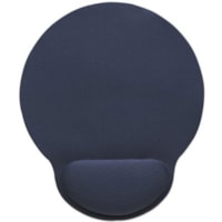 Manhattan Wrist-Rest Mouse Pad - 0.16" (4 mm) x 9.49" (241 mm) x 7.99" (203 mm) Dimension - Blue - Gel, Foam - Anti-slip, Fatigue Resistant - Retail