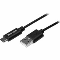 Câble de transfert de données 3,3 pi (1 m) USB/USB-C - 1 chaque StarTech.com - 3,3 pi (1 m) USB/USB-C Câble de transfert de données pour Smartphone, Ordinateur Portable, Ordinateur - 480 Mbit/s - Blindé - Nickel Connecteur plaqué - 20/28 AWG - Noir - 1 chaque