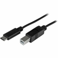 Câble de transfert de données 3,3 pi (1 m) USB-C/USB-B - 1 chaque StarTech.com - 3,3 pi (1 m) USB-C/USB-B Câble de transfert de données pour Imprimante, Ordinateur Portable, Ordinateur de bureau - 480 Mbit/s - Blindé - Nickel Connecteur plaqué - Noir - 1 chaqu