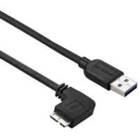 StarTech.com 2m 6 ft Slim Micro USB 3.0 (5Gbps) Cable - M/M - USB 3.0 A to Left-Angle Micro USB - USB 3.2 Gen 1 - Position your USB 3.0 Micro devices with less clutter and according to your configuration needs, with a thin, more flexible cable - 6 ft USB 3.0 A to Micro B Cable - M/M - 2m Slim Micro 