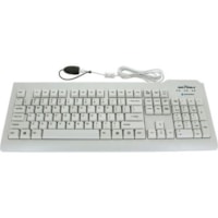 Clavier Silver Seal SSWKSV207L - Câble Connectivité - USB Interface - Anglais (USA) - QWERTY Disposition - Blanc Seal Shield - Câble Connectivité - USB Interface - 104 Touche(s) - Anglais (USA) - QWERTY Disposition - Windows, Mac - Membrane Pavé Numérique - Bl