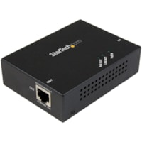 StarTech.com 1 Port Gigabit PoE+ Extender - 802.3at and 802.3af - 100 m (330 ft) - Power over Ethernet Extender - PoE Repeater Network Extender - Extend your PoE connection 100m or daisy chain up to four extenders for longer distance - 1 Port Gigabit PoE+ Extender 802.3at & 802.3af - 330ft - Power o