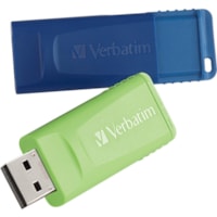 Clé USB Store 'n' Go 32 Go USB 2.0 Type A - Bleu, Vert Microban - 32 Go - USB 2.0 Type A - Bleu, Vert - À vie Garantie - 2 / emballage