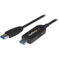 StarTech.com USB 3.0 Data Transfer Cable for Mac and Windows - Fast USB Transfer Cable for Easy Upgrades - 1.8m (6ft) - Quickly and easily transfer all of your Windows or Mac files to your new computer over USB 3.0 (5 Gbps) - Mac & PC compatible transfer cable incl Mac OS X and Windows 8 - Windows E