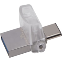 Kingston DataTraveler microDuo 3C - 64 GB - USB 3.1 - 100 MB/s Read Speed - 15 MB/s Write Speed - 5 Year Warranty