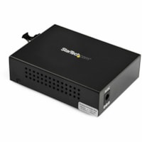 StarTech.com Gigabit Ethernet Fiber Media Converter - Compact - 850nm MM LC - 550m - With MM SFP Transceiver - Convert and extend different networks over a Gigabit fiber cable connection up to 550m / 1804 ft - Gigabit Ethernet fiber media converter with SFP transceiver - Compact - 10/100/1000 networ