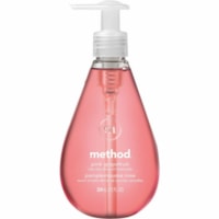 Method Gel Hand Soap - Pink Grapefruit Scent - 12 fl oz (354.88 mL) - Pump Bottle Dispenser - Hand - Pink - Triclosan-free, Non-toxic - 1 Each