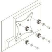 Chief FSB4073 Mounting Bracket for Digital Signage Display, Monitor - Black - 40 lb (18143.69 g) Load Capacity - 50 x 50, 100 x 100 - VESA Mount Compatible