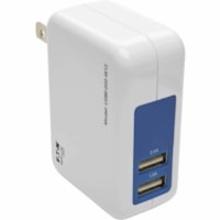 Tripp Lite by Eaton 2-Port USB Wall/Travel Charger, 5V, 1.0/2.4A - 5 V DC Output - 2.40 A