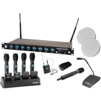 ClearOne Wireless Microphone - RF - 15 kHz to 60 kHz - 57 dB - Cardioid, Hyper-cardioid - Handheld