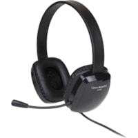 Cyber Acoustics Stereo Headset w/ Single Plug - Stereo - Mini-phone (3.5mm) - Wired - 20 Hz to 20 kHz - Over-the-head - Binaural - Circumaural - 6 ft (1.83 m) Cable - Noise Cancelling, Uni-directional Microphone - Noise Canceling