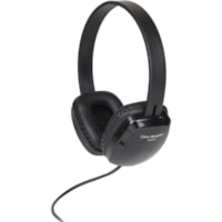 Cyber Acoustics ACM-6004 Stereo Headphones - Stereo - Mini-phone (3.5mm) - Wired - 20 Hz to 20 kHz - Over-the-head - Binaural - Supra-aural - 6 ft (1.83 m) Cable - Black