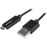 Câble de transfert de données 3,3 pi (1 m) USB/USB Micro-B - 1 chaque StarTech.com - 3,3 pi (1 m) USB/USB Micro-B Câble de transfert de données pour Téléphone, Tablette, Ordinateur Portable, Ordinateur - 480 Mbit/s - Blindé - Nickel Connecteur plaqu&eac