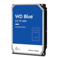 WD Blue WD60EZRZ 6 TB Hard Drive - 3.5" Internal - SATA (SATA/600) - Blue - 5400rpm - 2 Year Warranty