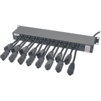 Bloc multiprises PS1916D1U Tripp Lite by Eaton - NEMA 5-15P - 16 x NEMA 5-15R - 15 pi (4,57 m) Cordon - 15 A Courant - 120 V AC Voltage - Montable en rack