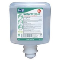 Recharge de mousse désinfectante pour les mains InstantFOAM - Deb - Sans parfum Arôme - 1,06 quart (1000 mL) - Tue les germes - Mains - clair - Sans colorant - 6 / Carton