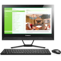 Lenovo C40 F0B400K5US All-in-One Computer - Intel Pentium 3825U - 4 GB - 500 GB HDD - 21.5" Full HD - Desktop - Black, Gray - 1920 x 1080 - Windows 10 Home 64-bit - Intel