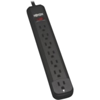 Tripp Lite by Eaton Power It! 7-Outlet Power Strip, 25 ft. Cord, Black Housing - NEMA 5-15P - 7 x NEMA 5-15R - 25 ft (7.62 m) Cord - 120 V AC Voltage - 1.80 kW - External