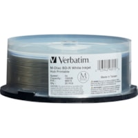 Verbatim Blu-ray Recordable Media - BD-R - 4x - 100 GB - 25 - 120mm - Printable - Inkjet Printable