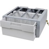 Ergotron SV Supplemental Storage Drawer, Single Tall - 1 kg Weight Capacity - 18" Length x 17" Width x 9.5" Height - Gray, White