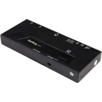 StarTech.com 2-Port HDMI Automatic Video Switch - 4K 2x1 HDMI Switch with Fast Switching, Auto-Sensing and Serial Control - Switch between two HDMI sources on a single HDMI display w/ 4K video resolution & fast switching for minimal disruption - 2-Port HDMI automatic video switch - 4K 2x1 HDMI switc