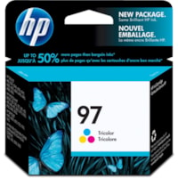 HP 97 Original Ink Cartridge - Single Pack - Inkjet - 450 Pages - Cyan, Magenta, Yellow - 1 Each