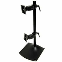 Ergotron DS100 Series Freestanding Dual Monitor Stand - Up to 21kg - Up to 24" Flat Panel Display - Black