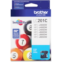 Brother Innobella LC201 Original Standard Yield Inkjet Ink Cartridge - Cyan - 1 Each - 260 Pages