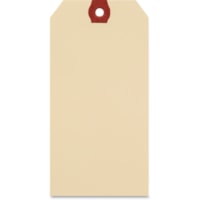 Merangue Shipping Tag - #6 - 5.25" (133.35 mm) Length x 2.63" (66.68 mm) Width - Rectangular - 100 / Pack - Manila