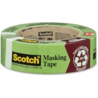 Ruban de masquage Scotch - longueur de 60,1 vg (55 m) x largeur de 1,42 po (36 mm) - Vert - Caoutchouc - Papier Endos - 1 chaque