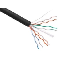 Câble réseau 1000 pi Catégorie 5e Axiom - 1000 pi Catégorie 5e Câble réseau pour Périphérique réseau - Plenum - 24 AWG - Noir