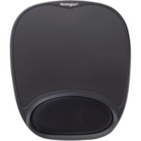 Kensington Comfort Gel Mouse Pad - Black - 1.50" (38.10 mm) x 9.37" (238 mm) x 13" (330.20 mm) Dimension - Black - Gel - 1