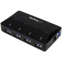 StarTech.com 4-Port USB 3.0 Hub plus Dedicated Charging Port - 5Gbps - 1 x 2.4A Port - Desktop USB Hub and Fast-Charging Station - Add four USB 3.0 ports and a fast-charge port to your computer - 4-Port USB 3.0 hub plus Dedicated Charging Port - USB hub and charging station with 2.4A port - Fast-cha