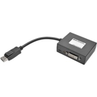 Câble vidéo B157-002-DVI DisplayPort/DVI Tripp Lite by Eaton - DisplayPort/DVI Câble vidéo pour Moniteur, Projecteur, Téléviseur, Diviseur, Appareil vidéo - Supports up to 1920 x 1080 - Noir