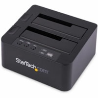 StarTech.com Standalone Hard Drive Duplicator, External Dual Bay HDD/SSD Cloner/Copier, USB 3.1 to SATA Drive Docking Station, Disk Cloner - Dual Bay Hard Drive Duplicator Docking Station; External backup / recovery / cloning tool for 2,5" / 3,5" SATA SSD / HDD; Up to 28 GB/min Sector-by-Sector Whol