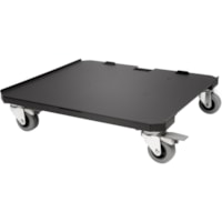 Kensington Secure Cabinet Trolley - 4 Casters - Rubber - Black - 1 