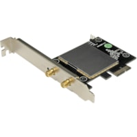 StarTech.com - Adaptateur Wi-Fi IEEE 802.11ac pour Ordinateur de bureau/Serveur vídeo - PCI Express - 600 Mbit/s - 2,40 GHz ISM - 5 GHz UNII