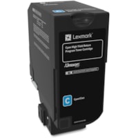 Lexmark - Cartouche toner Unison D'origine Élevé Rendement Laser - Cyan - 1 chaque - Laser - Rendement Élevé - 1 Unité