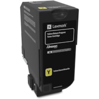 Cartouche toner Unison D'origine Standard Rendement Laser - Jaune - 1 chaque Lexmark - Laser - Rendement Standard - 1 Unité