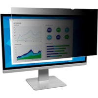 Filtre d'écran de confidentialité Résistant aux rayures - Noir, Mate 3M - Pour 23.8po Écran large LCD Moniteur - 16:9 - Résistant aux rayures, Résistant aux empreintes, Anti-poussière - Résistant aux rayures