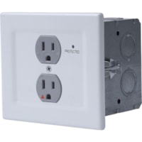 Chief Power Filtering & Surge Protection Wall Outlet - 2 x AC - 15 A