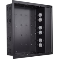 Chief PAC526FBP6 Mounting Box for Wall Mounting System - Black - 10 lb (4535.92 g) Load Capacity