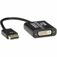 Tripp Lite series - Cable vidéo DisplayPort/DVI - 6 po (152,40 mm) DisplayPort/DVI Câble vidéo pour Appareil vidéo, Moniteur, Projecteur, Téléviseur, Carte graphique - Supports up to 1920 x 1200 - Doré Connecteur plaqué - Doré Contact pla