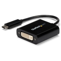 StarTech.com USB C to DVI Adapter - Thunderbolt 3 Compatible - 1920x1200 - USB-C to DVI Adapter for USB-C devices such as your 2018 iPad Pro - DVI-I Converter - Connect your MacBook, Chromebook, Dell XPS, 2018 iPad Pro or other USB-C device to a DVI monitor/projector - Supports up to 1920x1200 - Has