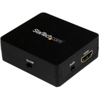 StarTech.com Extracteur audio HDMI - 1080p - Fonctions: Extratraction de signal - 1920 x 1080 - Full HD - USB - Sortie ligne audio - 1 emballage